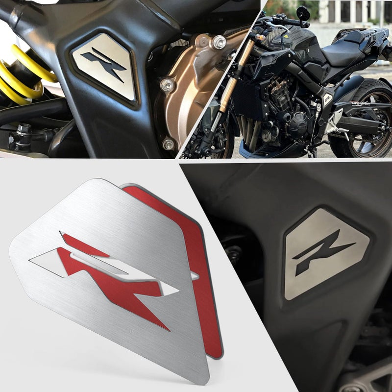 Midimttop fit for Honda CBR650R CB650R 2019 2020 2021 2022 2023 2024 2025 Stainless Steel Frame Side Decorative Frame Side Cover CBR 650R CB 650R Dress Up Parts SilverHollow